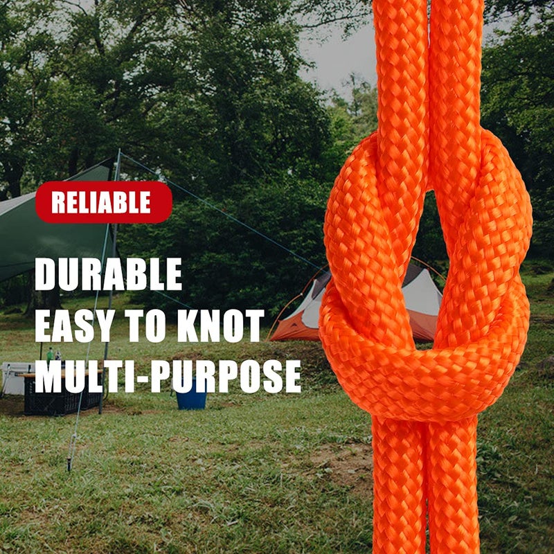 WEREWOLVES 650lb Paracord/Parachute Cord - 9 Strand Paracord Rope - 100', 200' Spools of Parachute Cord, Type III Paracord for Camping, Survival (Neon (Safety) Orange, 100 Feet) - Image 3