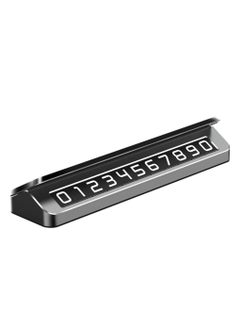 Temporary Parking Plate Universal Flip Temporary Phone Number Plate Car Dashboard Luminous Parking Plate Car Temporary Parking Card Gray