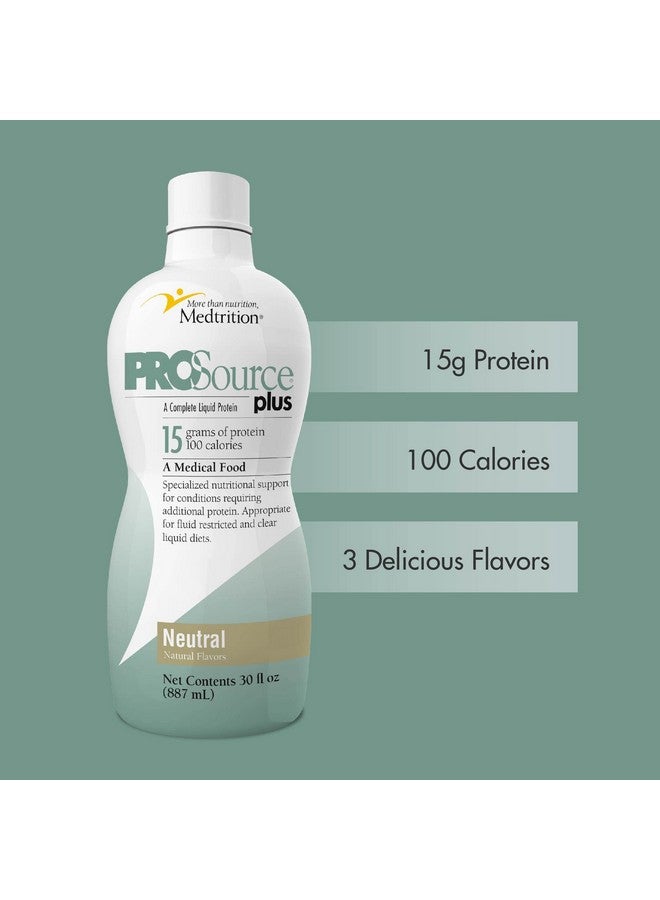 Medtrition Liquid Collagen peptides Type I, III 15 Grams Protein per oz. |Prosource Plus Neutral Bottle - Image 3