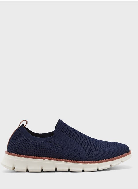 Knitted Hybrid Casual Slip Ons