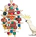 lovyoCoCo Parrot Toys Bird Toys Natural Corn Cob Bird chew Toys for Small and MediumSized MacawsAfrican GreyCockatoosParrotsParakeetCockatielSun Conure Lovebird with Wooden Blocks - Image 3