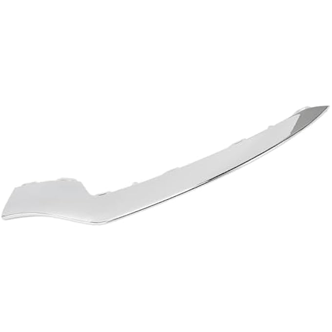 Eujgoov Front Bumper Lip Cladding Permanent Chrome Face Bar for Eclass Coup W207 2013-2015, Scratch Protection (Left) - Image 3
