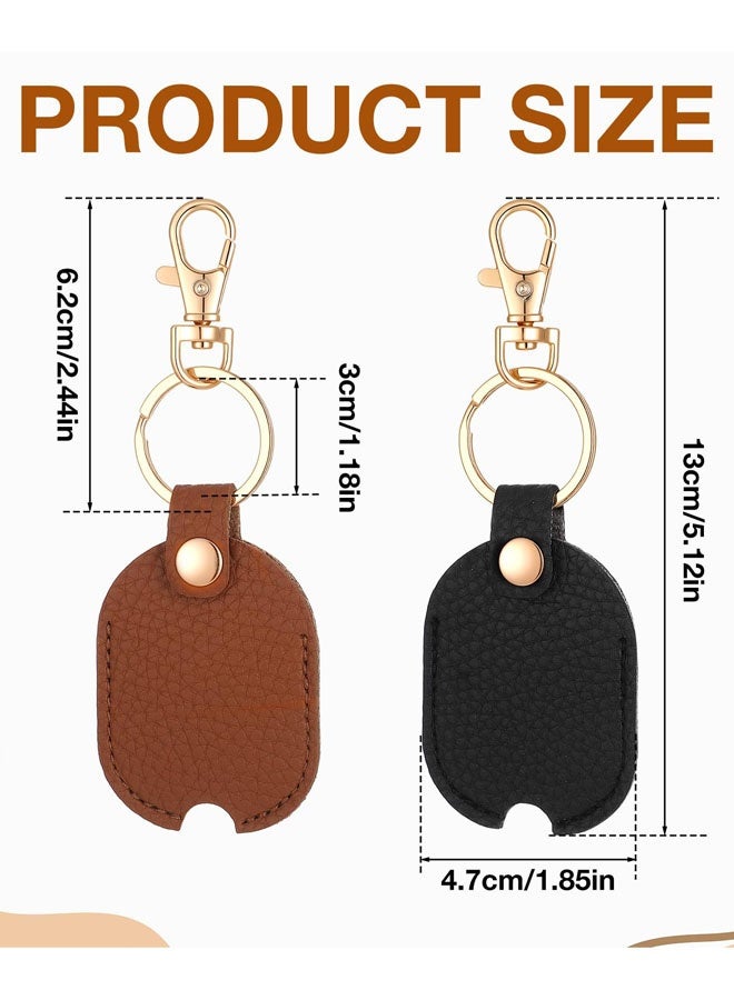 2 PCS Car Key Cover Leather Key Sleeve For Broken Car Keys Vintage Broken Keys Holder Replacement Pu Leather Auto Keycover For Men And Women - Image 2