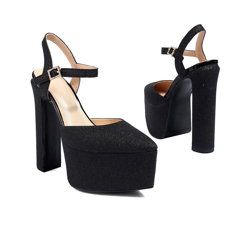 2024 Summer Style Style Thick High Heel Platform Women'S Shoes 32-43 Size Size Buckle Waterproof Platform Sandals - Image 1