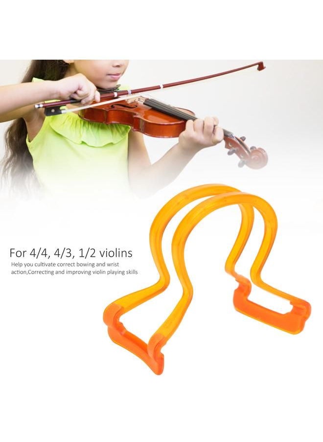 Arabest - Violin Bow Collimator 4/4 4/3 1/2 Straightness Corrector Teaching Tool Training AccessoryOrange - Image 1