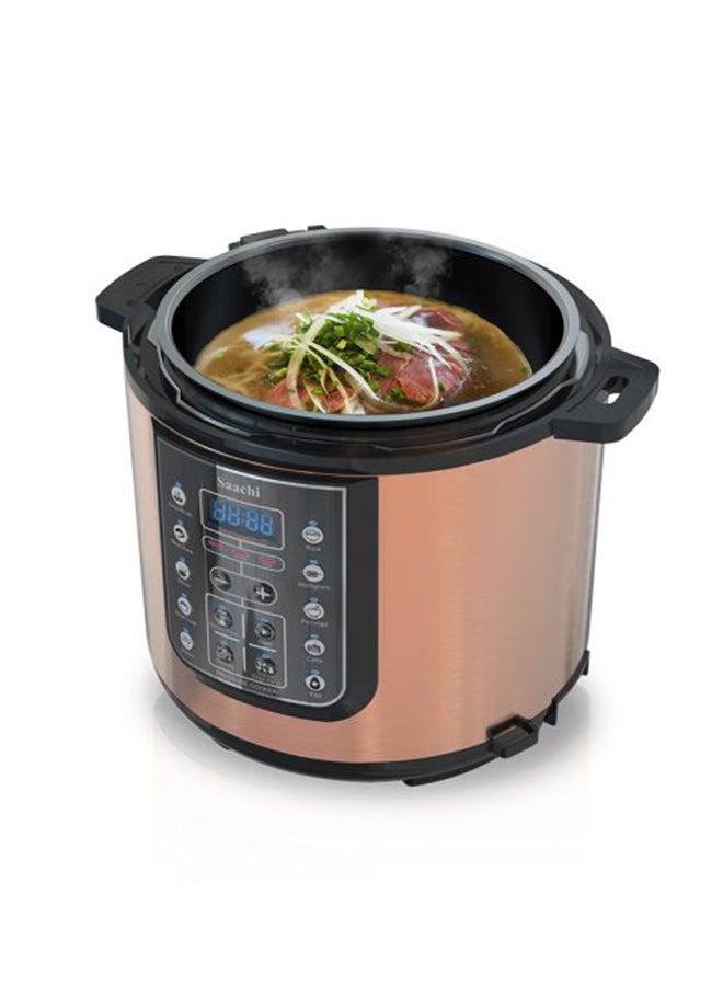 ساتشي قدر ضغط متعدد الوظائف 14 في 1 6 L 1000 W NL-PC-5302-CP بني - Image 4