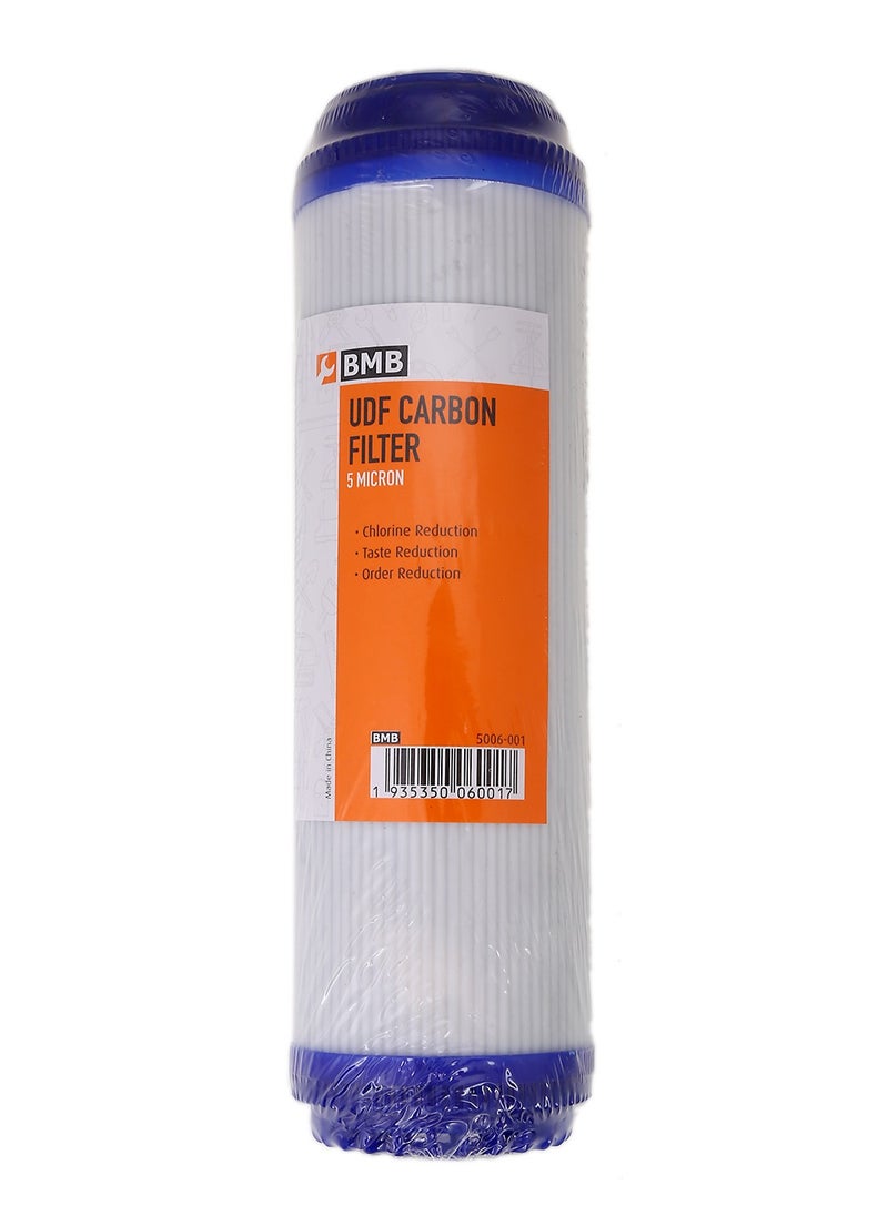 BMB tools - UDF Carbon Replacement Water Filter-4 Piece- Undersink Reverse Osmosis cartridge Universal Size Compatibility GAC Drinking Water Filter Chlorine taste and Odor Reduction Contaminant Removal - Image 1