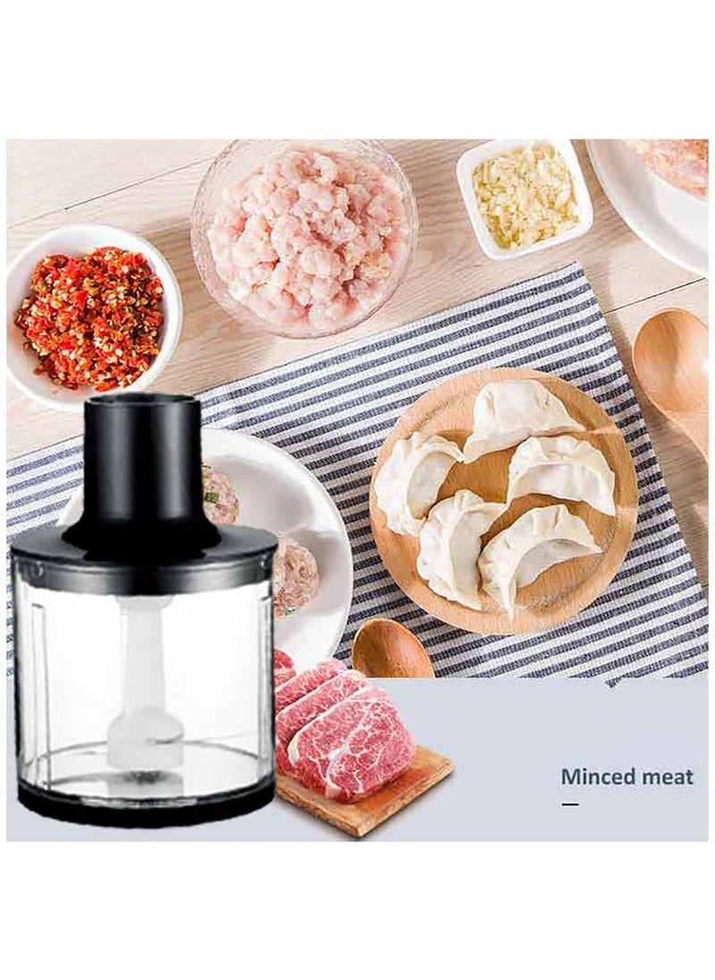 Generic 1000W 4 In 1 Stainless Steel Handheld Blender Multipurpose Blender Kit 5 Speeds with 700ML Mixing Cup and 500ML Meat Grinding Bowl  - Image 5