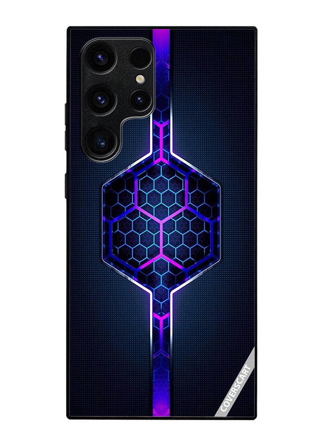 Protective Case Cover For Samsung Galaxy S22 Ultra 5G Abstract Design Multicolour