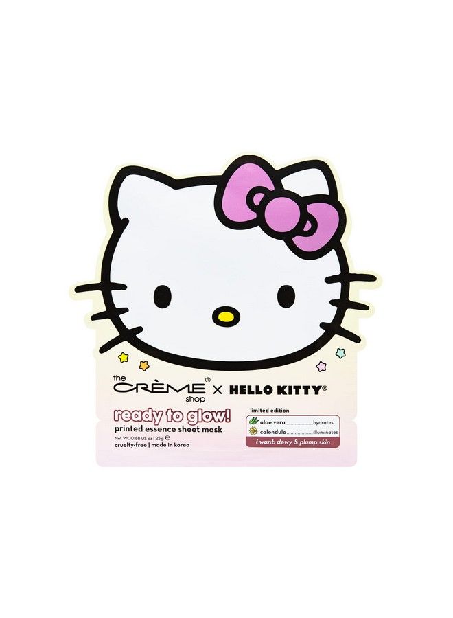 The Crème Shop X Hello Kitty Ready To Glow Printed Essence Sheet Mask (3 Pack)  - Image 4