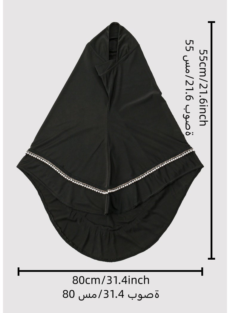 النساء حجاب سترة الصلاة الطويلة الحجاب شادورز العربية غطاء الجسم توربان الشرق الأوسط الإسلامي غطاء كامل الملابس الكسل حجاب - Image 5