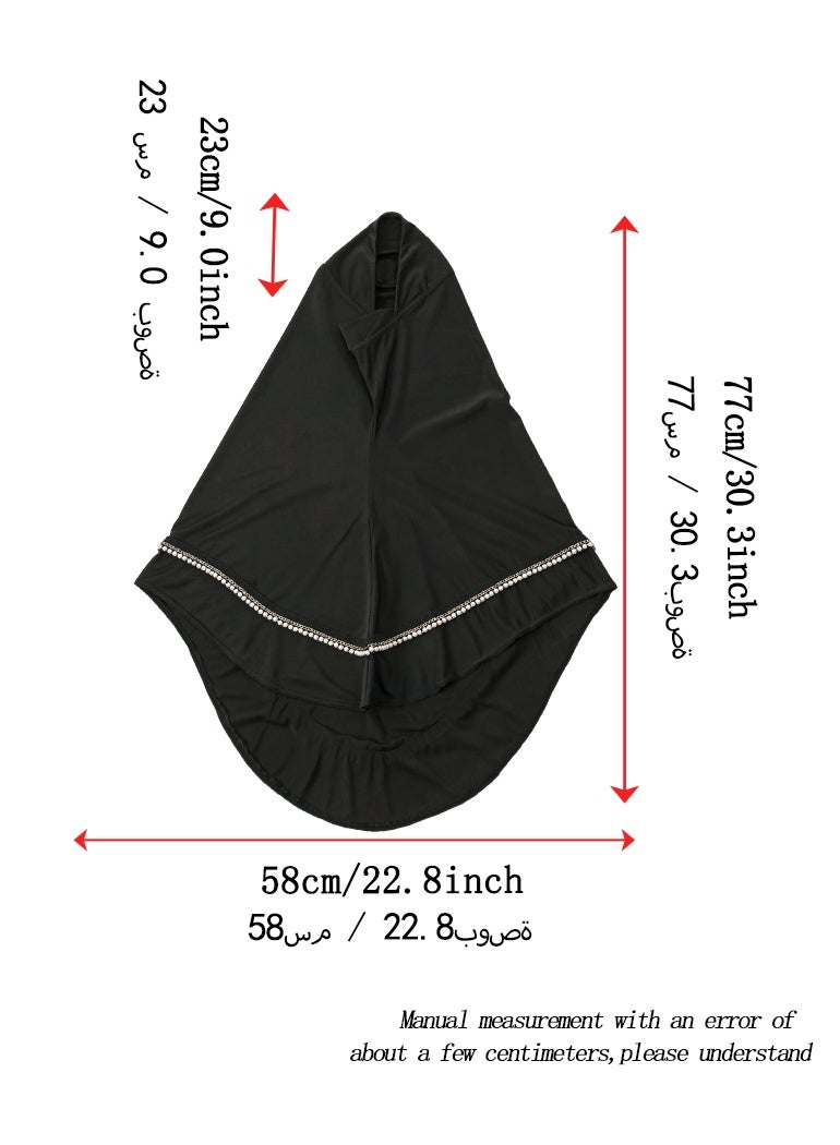 النساء حجاب سترة الصلاة الطويلة الحجاب شادورز العربية غطاء الجسم توربان الشرق الأوسط الإسلامي غطاء كامل الملابس الكسل حجاب - Image 5