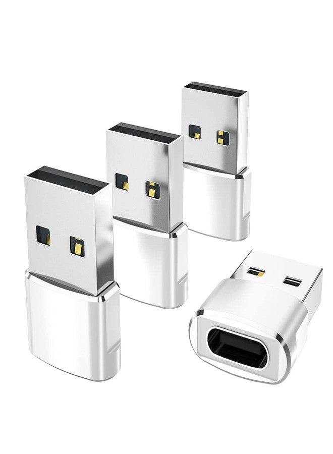 Elebase Adapter USB A to USB C for Airpods 4, Type C Female to A Male 4 Pieces Charging Cable Adapter for iPhone 16 15 14 Pro Plus Max, Samsung S24 S23 S22 A54 Ultra, iPad 11 Air 5 Mini 5 6 7, Galaxy Tab S9 - Image 1