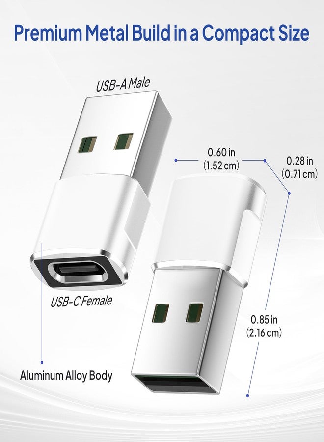 Elebase Adapter USB A to USB C for Airpods 4, Type C Female to A Male 4 Pieces Charging Cable Adapter for iPhone 16 15 14 Pro Plus Max, Samsung S24 S23 S22 A54 Ultra, iPad 11 Air 5 Mini 5 6 7, Galaxy Tab S9 - Image 4
