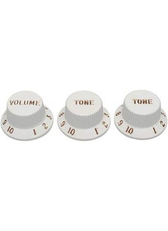 Fender VolumeTone Knob Set Strat Set of 3  White