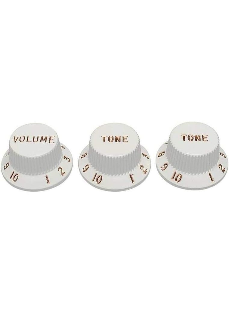 FENDER - Fender VolumeTone Knob Set Strat Set of 3  White - Image 1