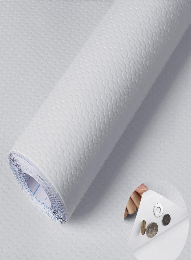 WochiTV Adhesive Shelf Liner 11.8 X 59 Inches Peel and Stick Kitchen Liner for Cabinets, Drawers Removable Protector Mat Waterproof Contact Covering for Dresser Pantry Countertops Shelves, White - Image 1