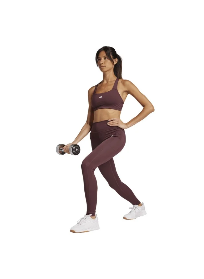 اديداس adidas OPT ST HR 1/1 L Red Training TIGHTS for Women - 2XSS