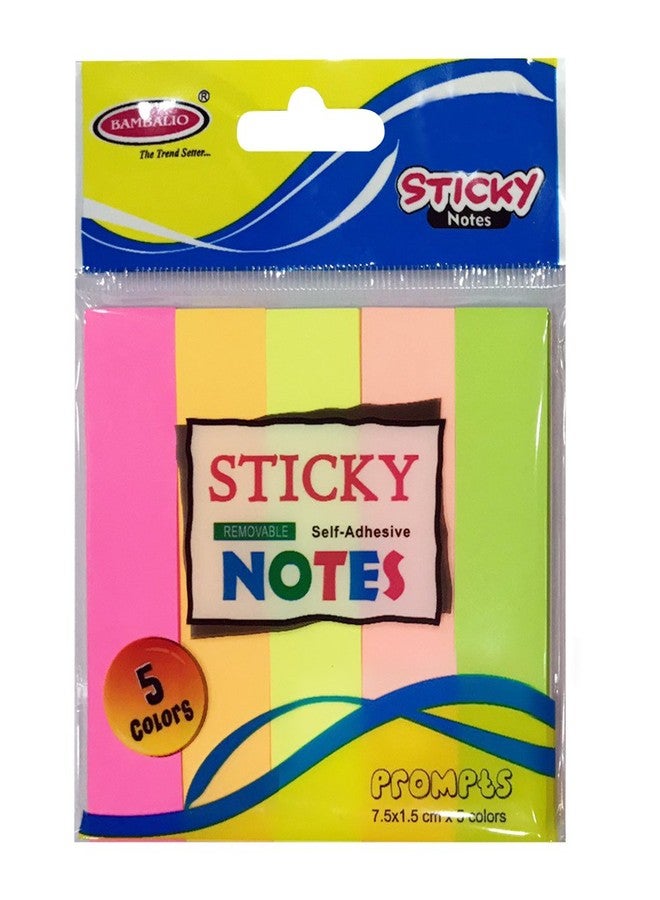 Bambalio SN-50 (Pack of 6) Sticky Note Pad, 3x1-inch - Image 1