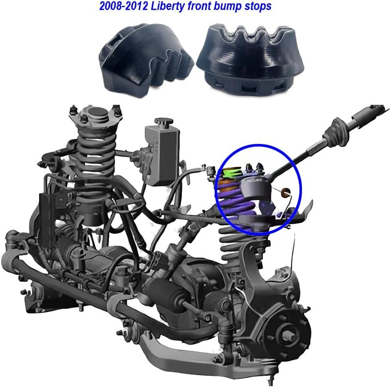 Autoacc Front Bump Stops for Jeep Liberty 2008-2012 - Image 4