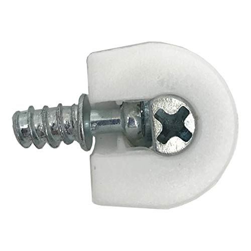 XMHF 30 Pieces Shelf Support Holder White Pin Peg with Screws - Image 4
