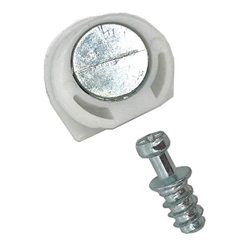 XMHF 30 Pieces Shelf Support Holder White Pin Peg with Screws - Image 3
