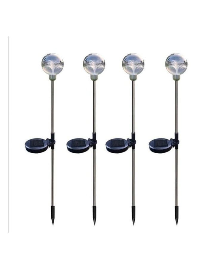 Solar Garden Lights, Outdoor Waterproof 8 Color Changing LED Fairy Lights with Fiber Optic Balls, Auto On/Off, 2 Pack - Image 3