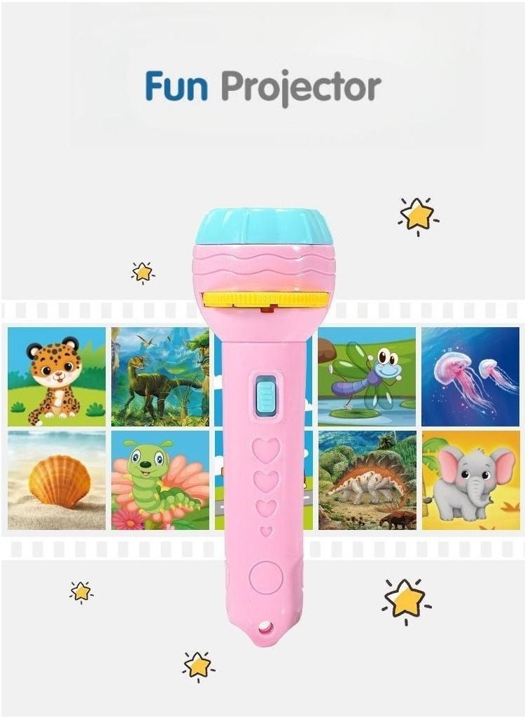 Generic - Projection Flashlight Educational Toys Bedtime Night Lamp for Boys Girls 24 Images - Image 1