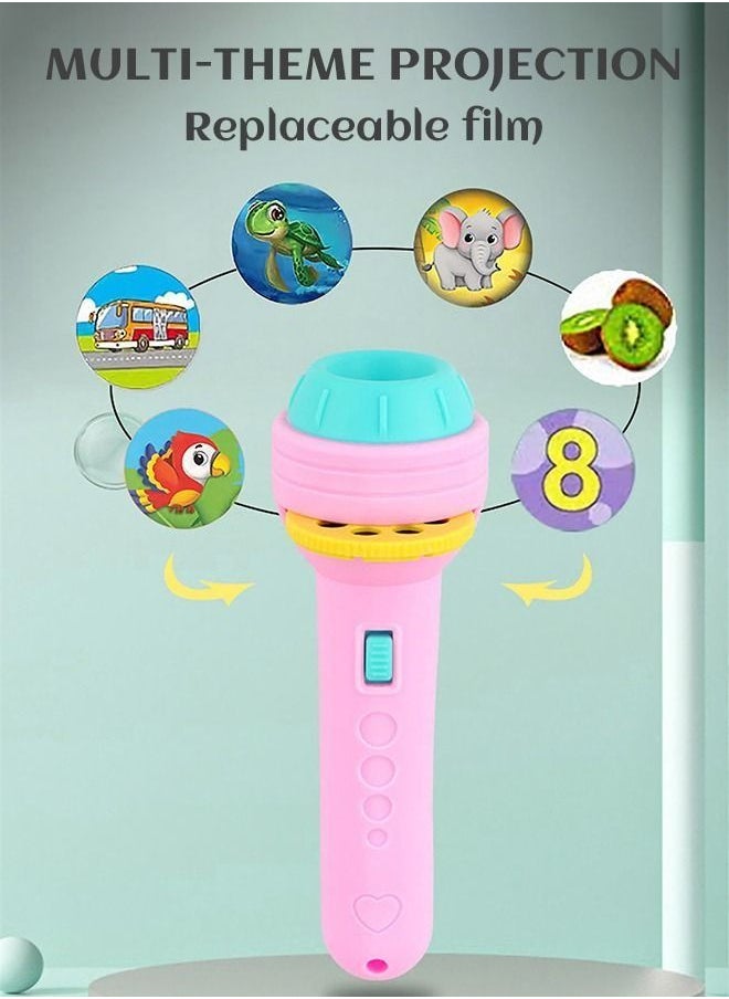 Generic - Projection Flashlight Educational Toys Bedtime Night Lamp for Boys Girls 24 Images - Image 1
