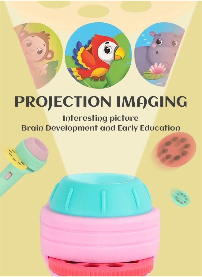Generic - Projection Flashlight Educational Toys Bedtime Night Lamp for Boys Girls 24 Images - Image 1