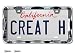 Creathome 3D Curly Wave Pattern Chrome License Plate Frame from Pure Zinc Alloy Metal - Image 2