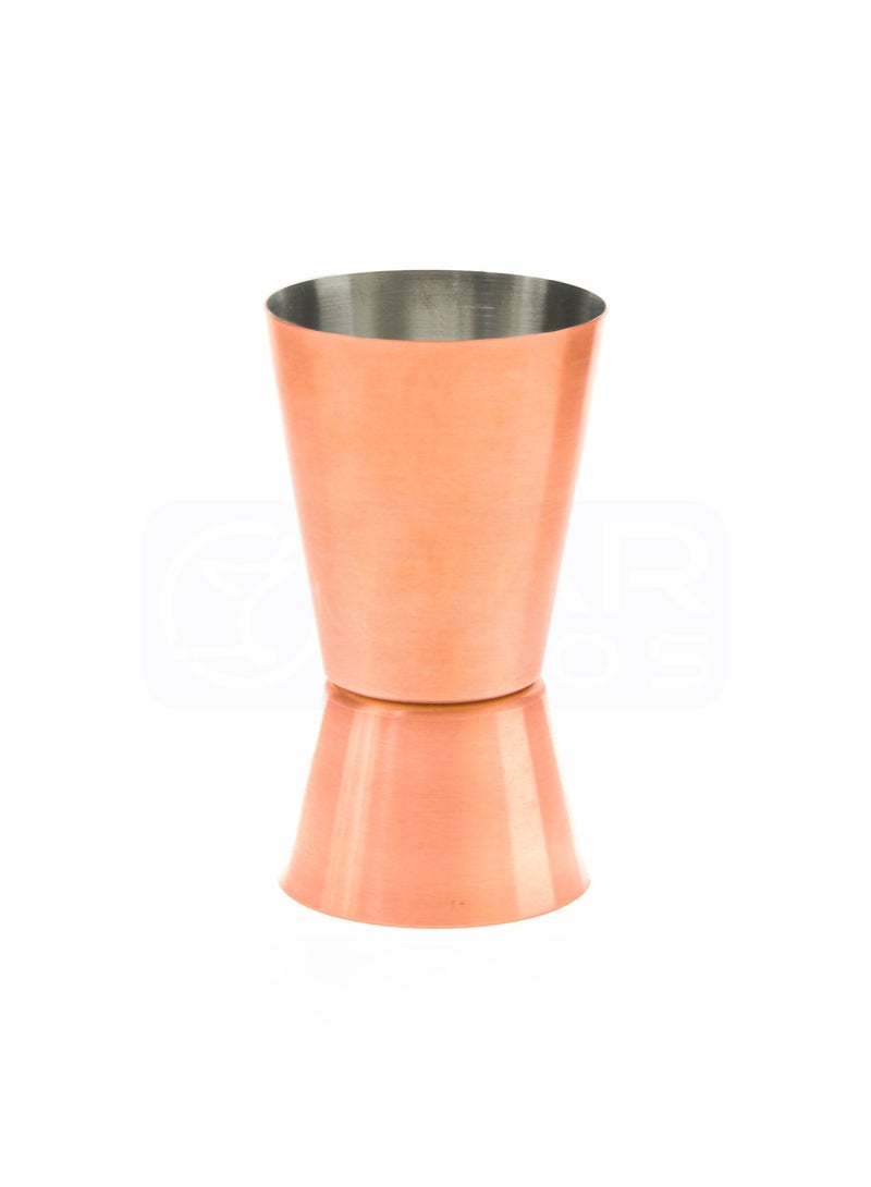 BarPros Stainless Steel Jigger Copper Plated 25/50ml - Image 1