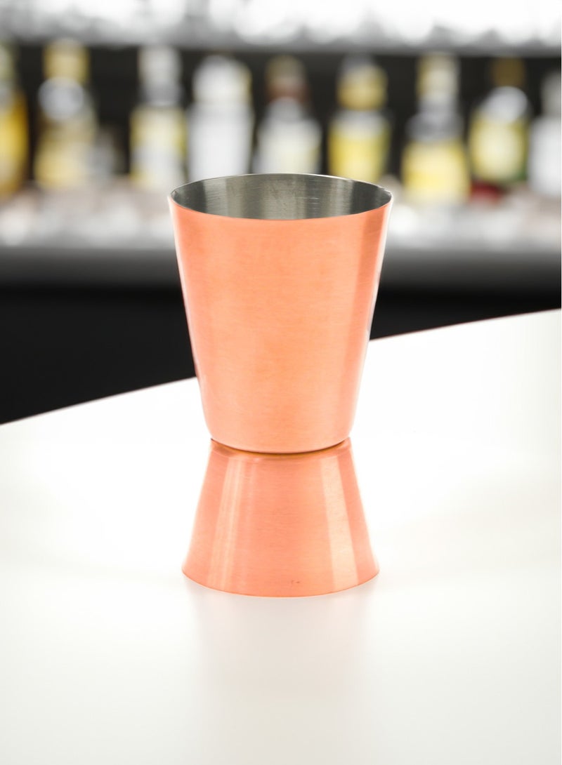 BarPros Stainless Steel Jigger Copper Plated 25/50ml - Image 2