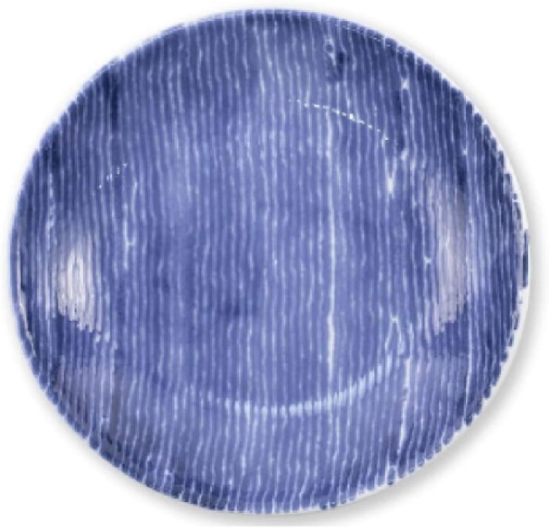 Vietri Vietri Viva Santorini Stripe Pasta Bowl Soup Salad Spaghetti Server 95 D Earthenware Dish Blue  - Image 2