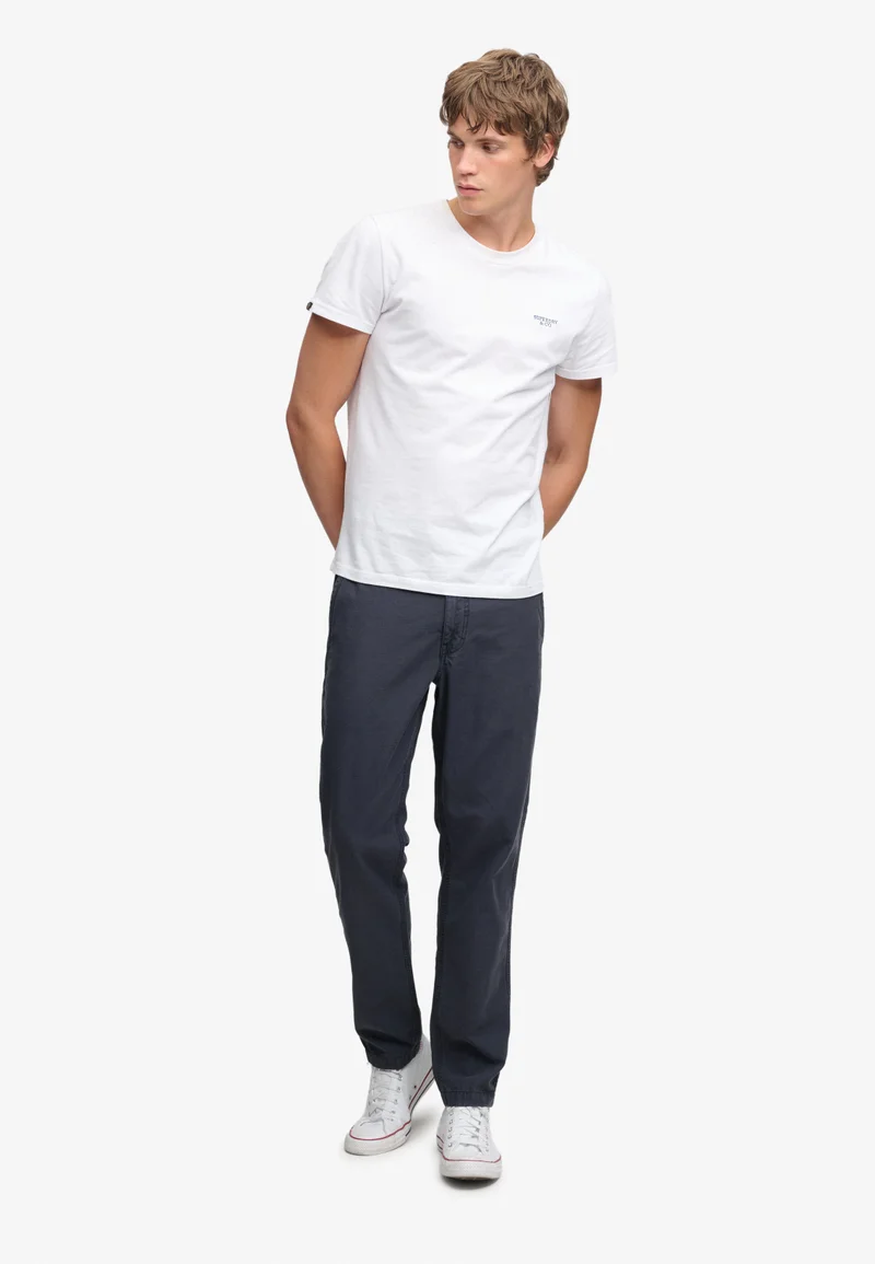Tapered Washed Chino Trousers