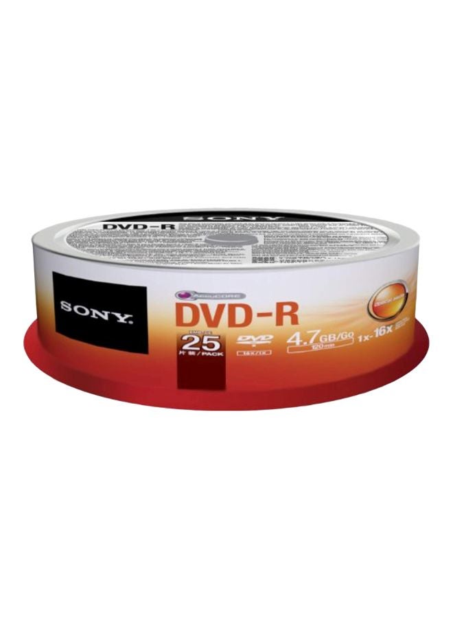 Pack Of 25 DVD-R 25DMR47SP