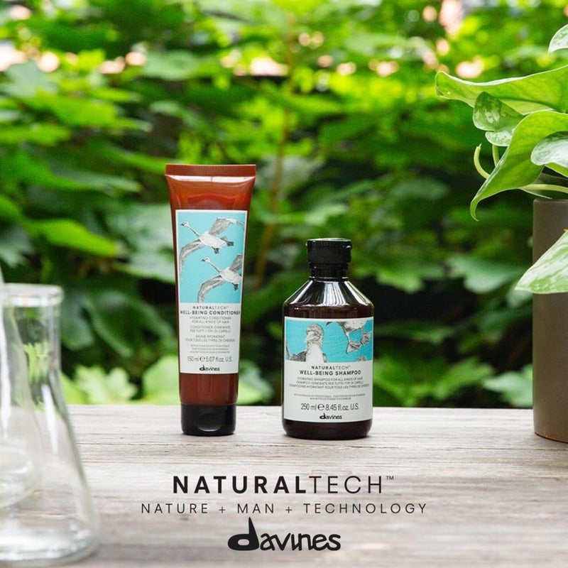 Davines Naturaltech WELLBEING Shampoo, Light And Gentle Cleansing To Moisturize, Protect and Enrich Without Changing Hair's Structure, 8.45 fl. oz. - Image 2