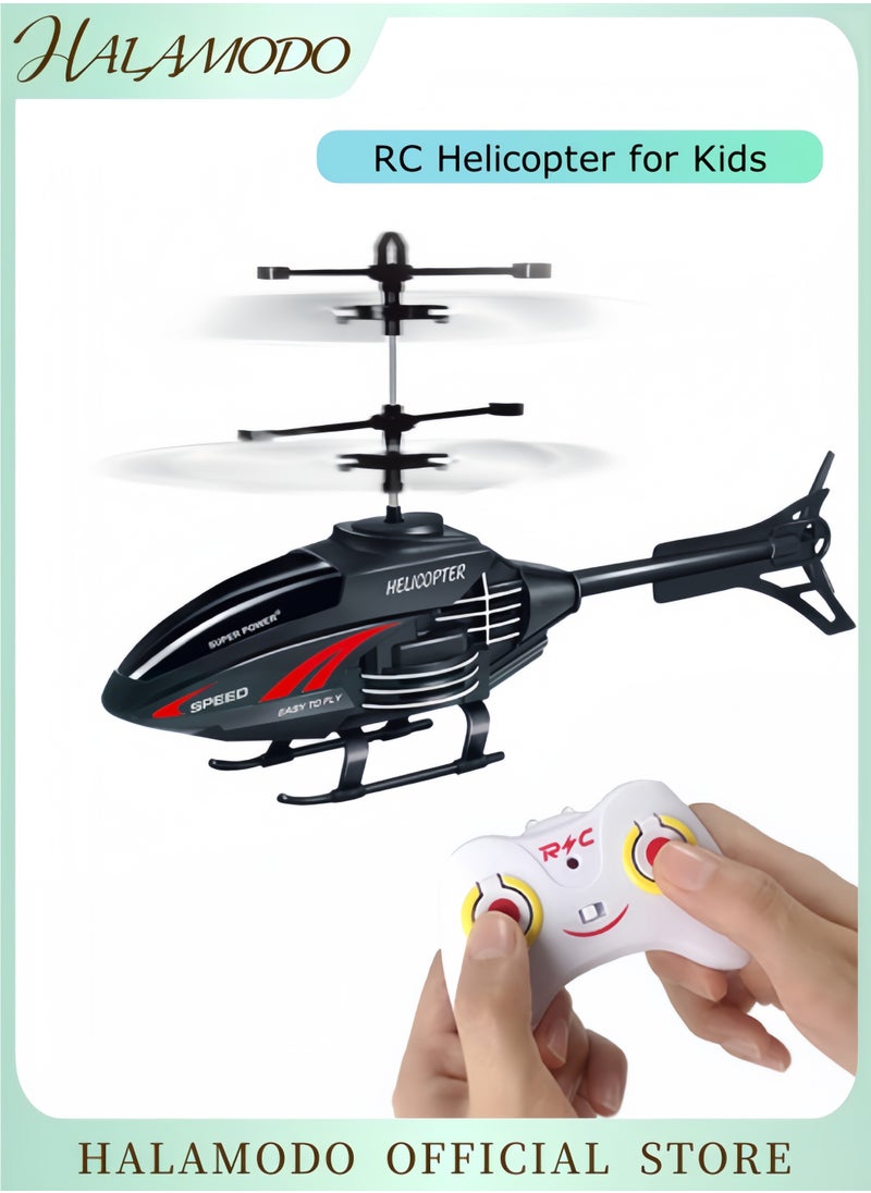 HALAMODO RC Helicopter for Kids and Beginners, Remote Control Helicopter with Altitude Hold, 2 Speed Modes, Whole Alloy Toy for Boys Girls Indoor Outdoor Gift  - Image 1