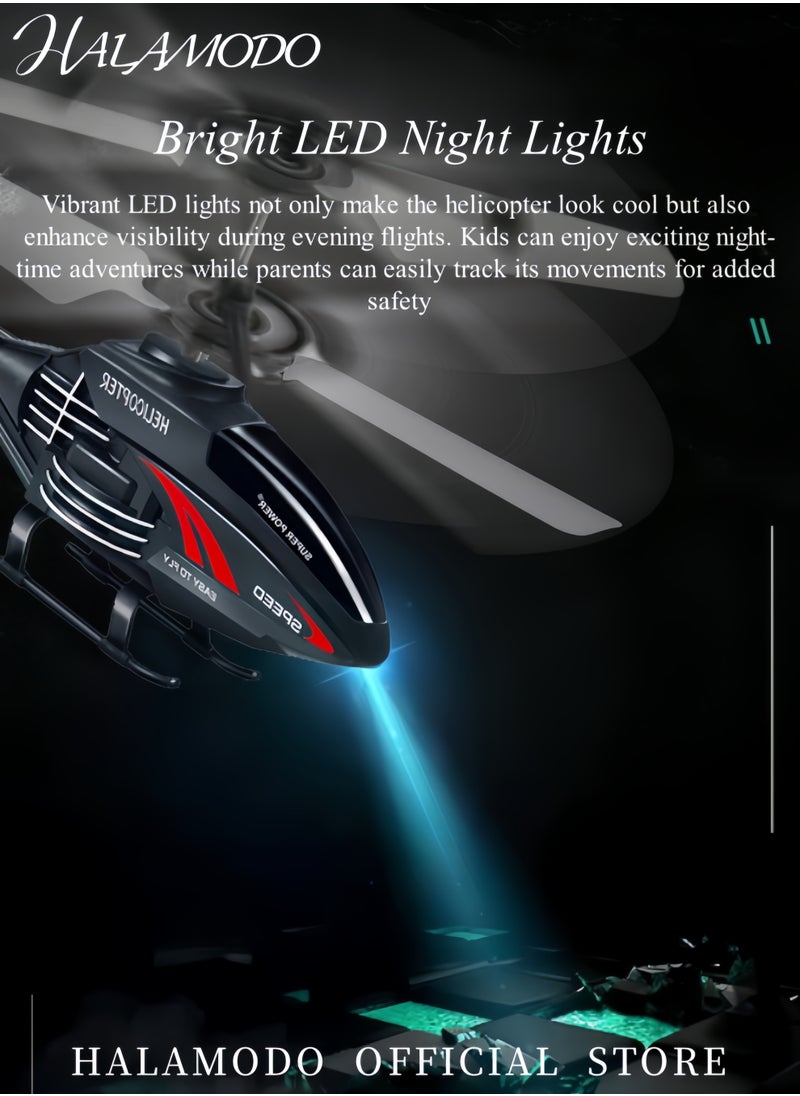 HALAMODO RC Helicopter for Kids and Beginners, Remote Control Helicopter with Altitude Hold, 2 Speed Modes, Whole Alloy Toy for Boys Girls Indoor Outdoor Gift  - Image 4