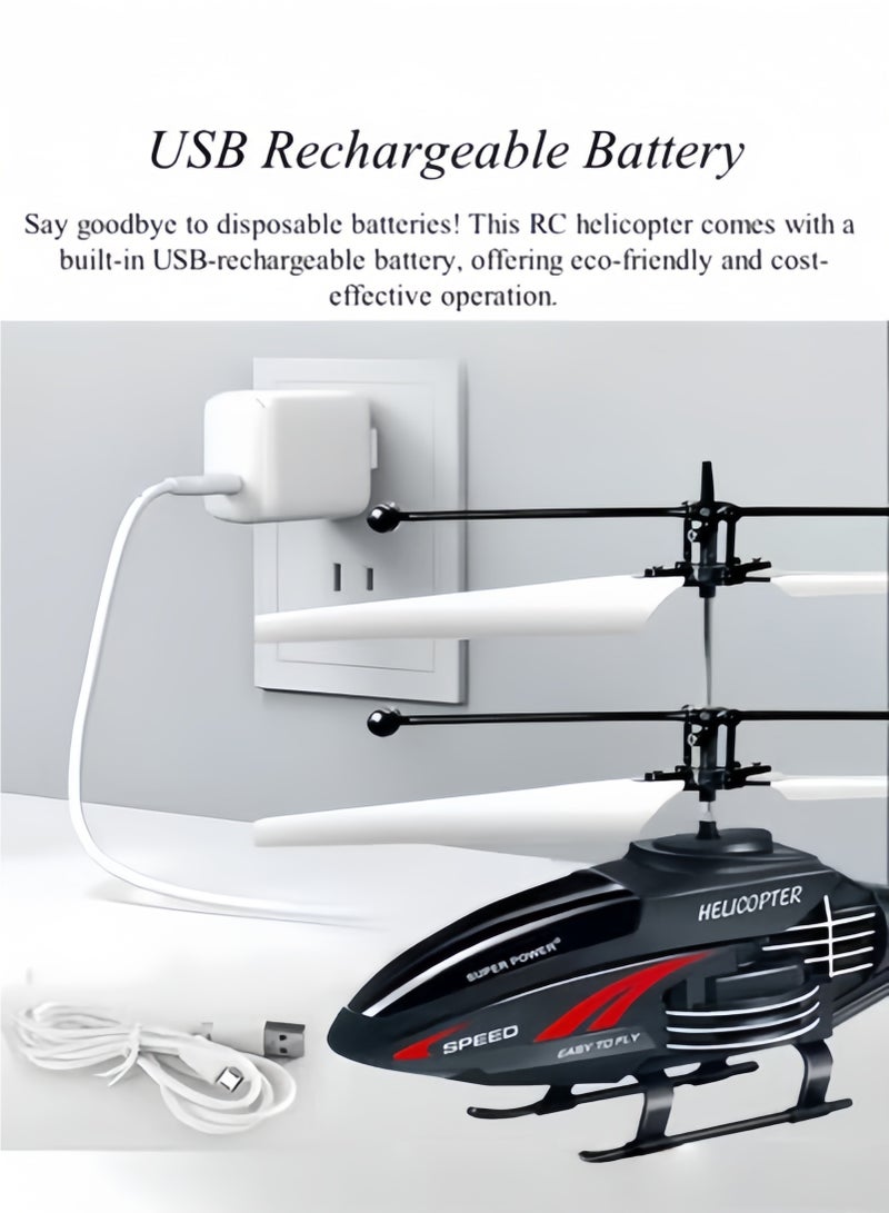 RC Helicopter for Kids and Beginners with Altitude Hold, 2 Speed Modes, Whole Alloy Toy for Boys Girls Indoor Outdoor Gift - Image 5