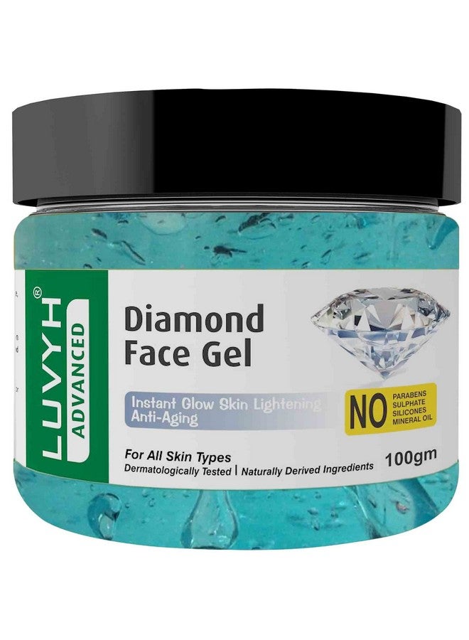 Luvyh Diamond Face Gel and moisturizer Herbals Gel, Whiteglow Skin Whitening, And Brightening Nourishing Night Gel 100 gm for Women and Men For all Skin Types - Image 1