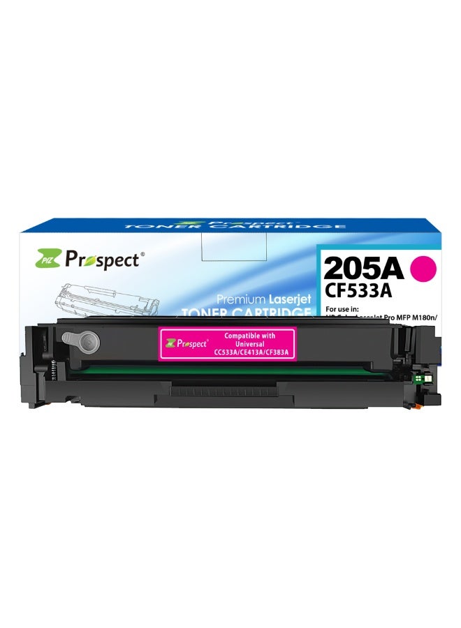 Prospect Toner Cartridge 205A CF533A Magenta Laser Compatible with HP 205A CF533A for Printers HP Color LaserJet Pro MFP M180n M181fw ( Magenta ) - Image 1