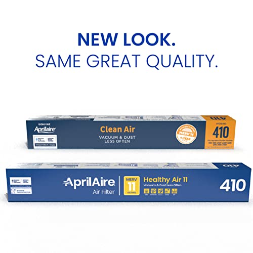 Aprilaire فلتر بديل AprilAire 410 لم purifier الهواء المنزلي AprilAire - MERV 11، هواء نظيف وغبار، فلتر هواء 16x25x4 (عبوة من 1) - Image 2