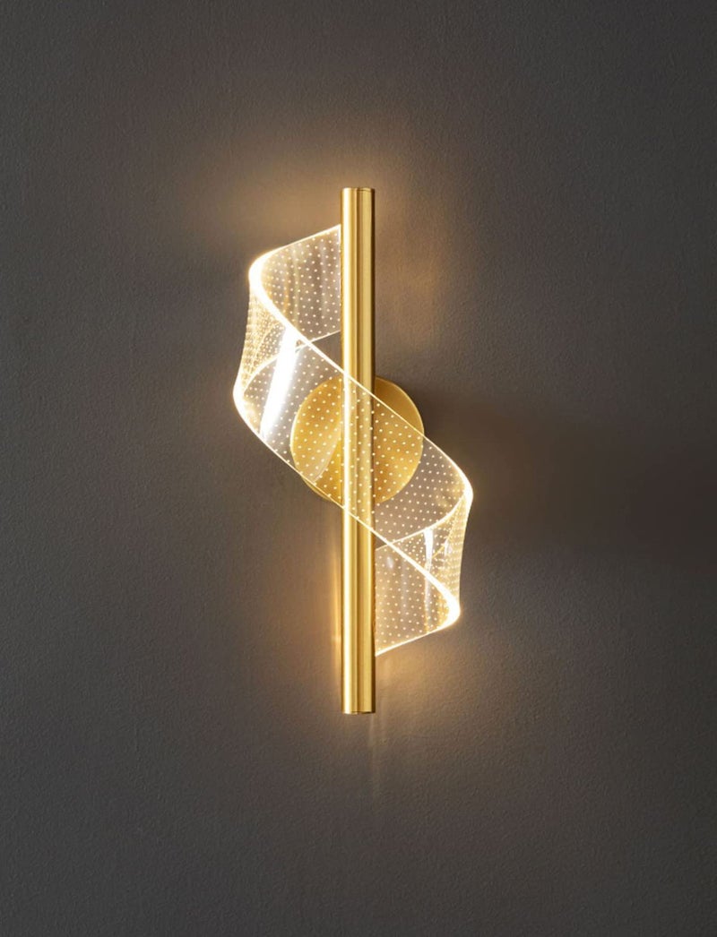 CITRA 15W 300MM Modern Long Gold LED Wall Lamp - Warm White - Image 3