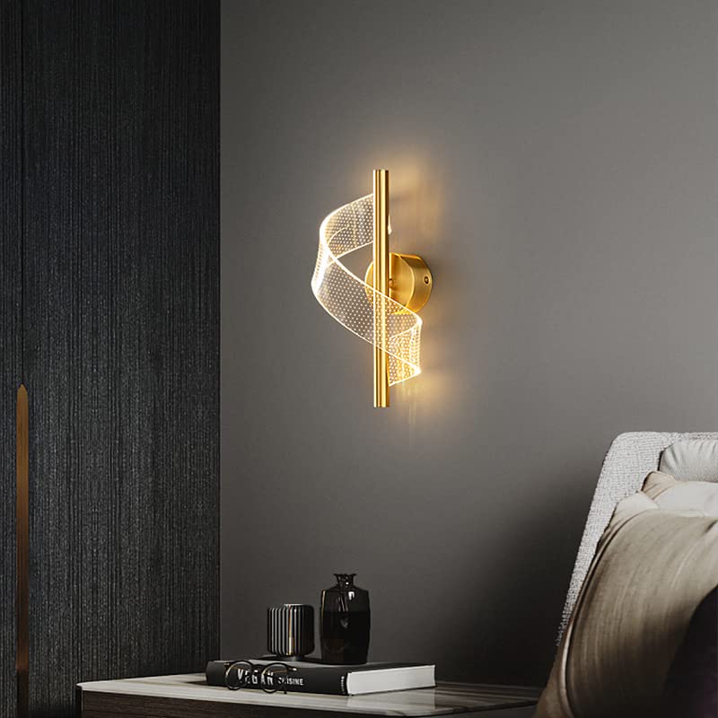 CITRA 15W 300MM Modern Long Gold LED Wall Lamp - Warm White - Image 2