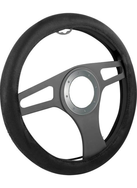 Steering Wheel Cover Suede Black
