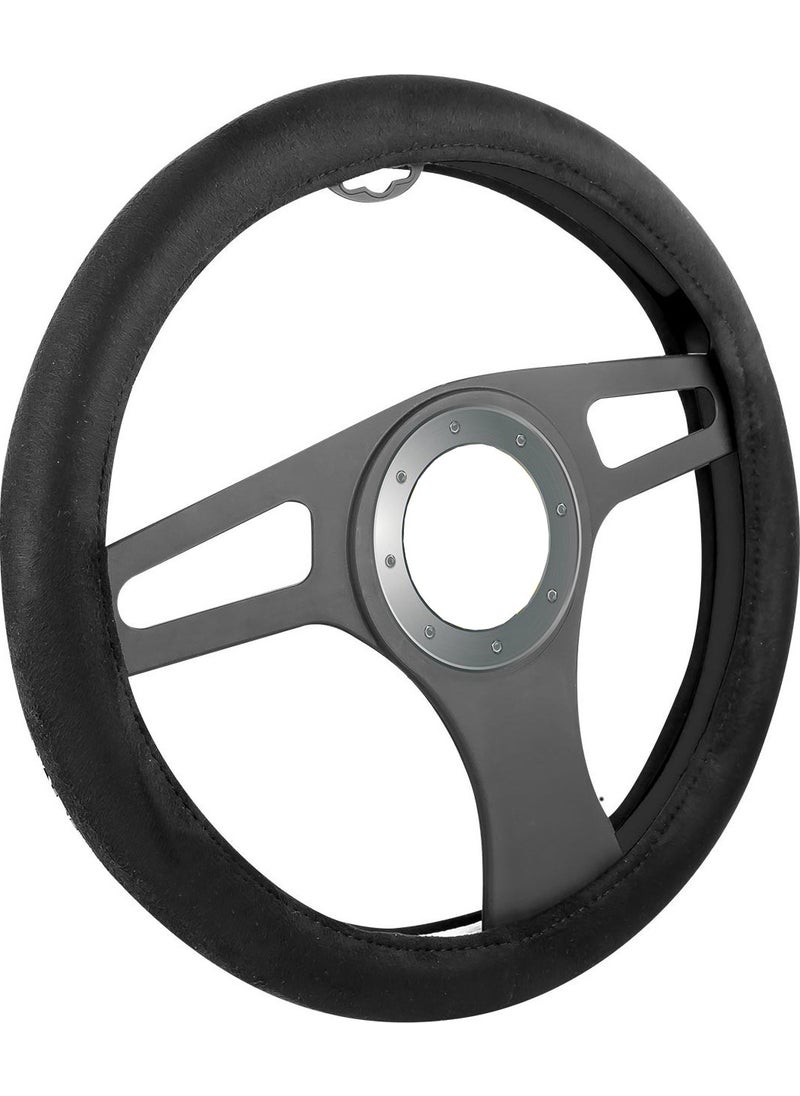 Automix Steering Wheel Cover Suede Black 