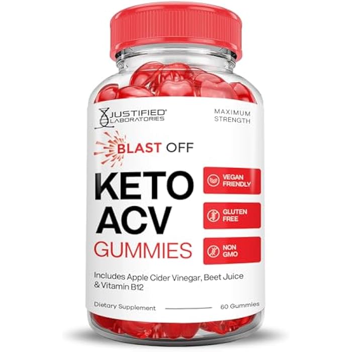 Justified Laboratories Blast Off Keto ACV Gummies Advanced Formula 1000MG Blast Keto Gummies Apple Cider Vinegar Formulated with Pomegranate Beet Juice Powder B12 Vegan Non GMO 60 Gummys - Image 4