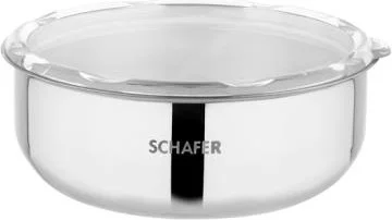 Schafer Practi Steel Storage Container 3 Pieces (16-18-20 Cm) -6 Pieces-Inox