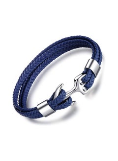 Bracelet for Men Leather Bracelet Anchor Bracelet and Stainless Steel - pzsku/Z7E42996A096FC05448C7Z/45/_/1731405452/c0ca5d6e-64f4-460b-abca-b8fddfc41ec6